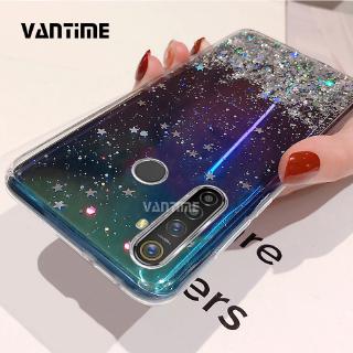 Ốp điện thoại TPU silicon mềm tiết lấp lánh cho Realme 5i