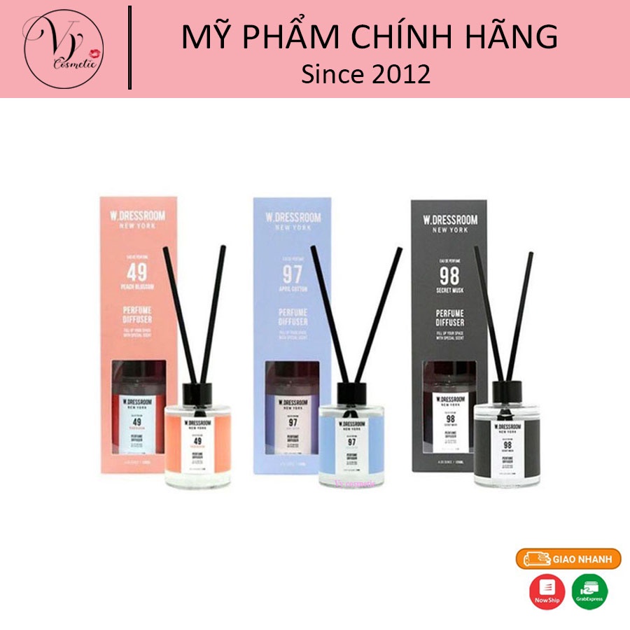 Tinh dầu tán hương W.DRESSROOM Perfume Diffuser 120ml Mùi: 49,97,98