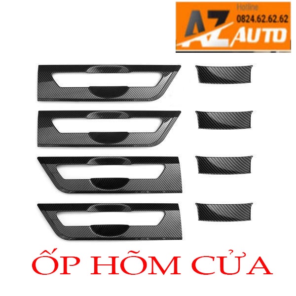 Ốp Tay Nắm, Hõm Cửa Kia Carnival 2022 Carbon