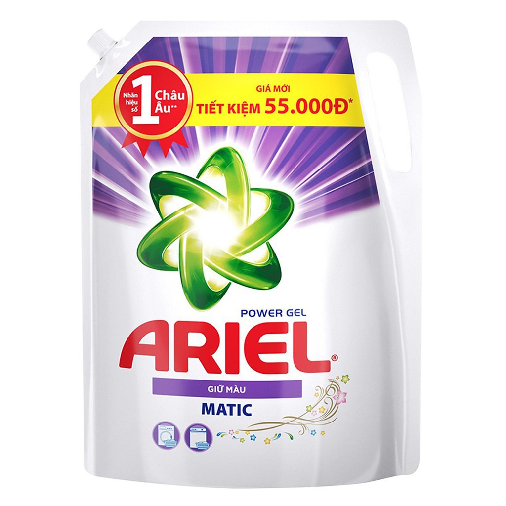 [ GIÁ HỦY DIỆT ]  Ariel Matic nước giặt Túi 2.15kg [ VPP GIÁ XƯỞNG ]