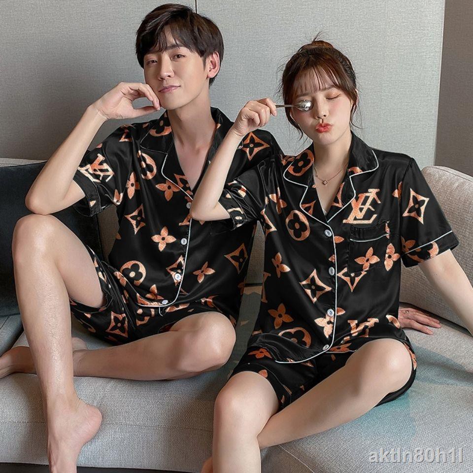 Bán hàng số 1 của shop bộ đồ ngủ pijama nữ lụa băng lạnh nam ngắn tay mỏng phục vụ tại nhàH