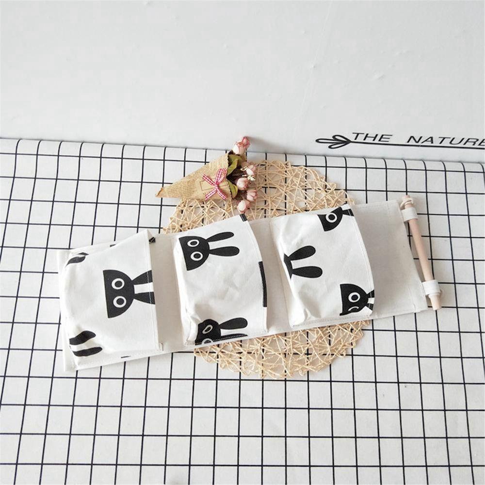 Túi Treo Tường 3 Ngăn Đựng Đồ Dùng / Mỹ Phẩm / Đồ Chơi Tiện Dụng