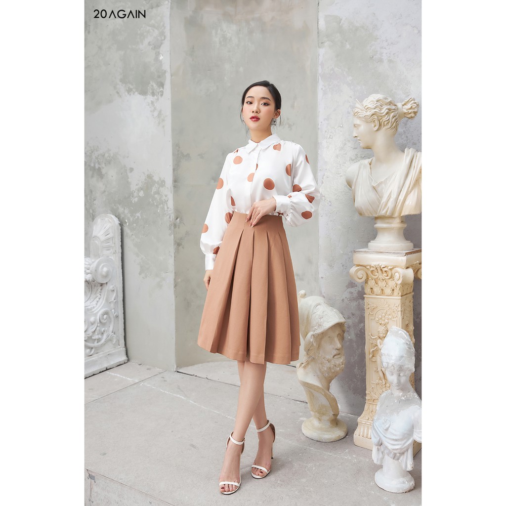 Áo sơ mi nhún vai 20Again ASA1323 | BigBuy360 - bigbuy360.vn