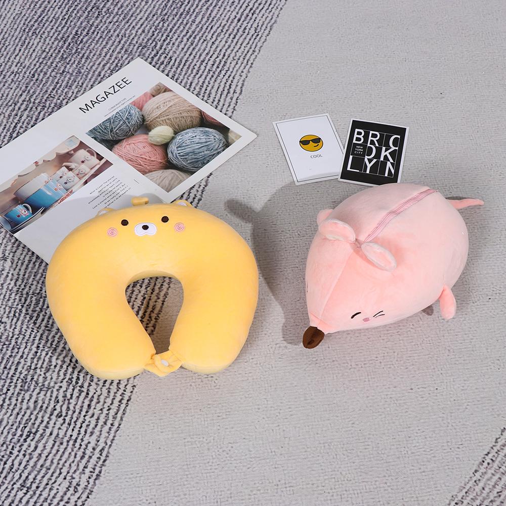 LEISURE Gối Bông Kê Cổ Thay Đổi Được Đa Năng Hình Hoạt Hình Dễ Thương