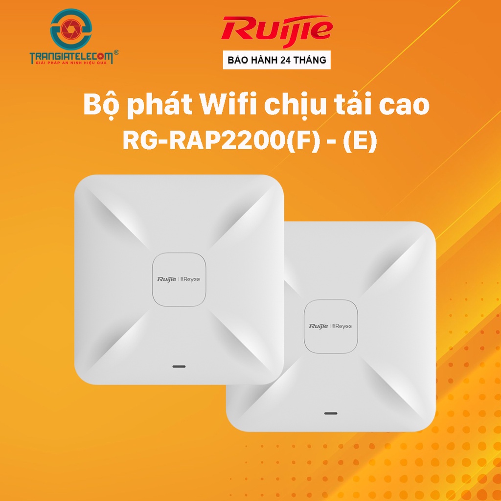 Bộ phát Wifi ốp trần hoặc gắn tường RUIJIE RG-RAP2200, RG-RAP2200 - TRANGIATELECOM