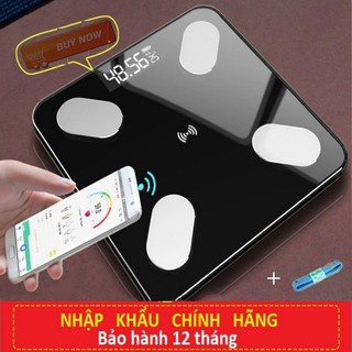 {180 KG}Cân Điện Tử Thông Minh Kết Nối Bluetooth Kết Hợp Phân Tích Chỉ Số Cơ Thể Thay Pin AAA-sạc USB