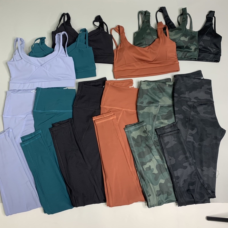 SET TẬP GYM, YOGA NỮ - BỘ QUẦN ÁO BRA THỂ THAO NỮ - BỘ TẬP VẢI THUN DÂY ĐÔI LƯNG V