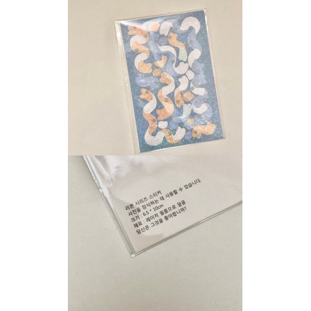 Stickers hình ruy băng lấp lánh decor sổ