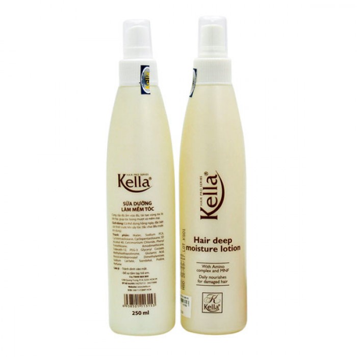 Xịt dưỡng làm mềm tóc Kella Hair Deep Moisture Lotion 250ml