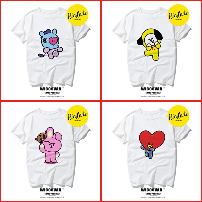 [BTS] - Áo thun BTS BT21 Đủ 8 Hình