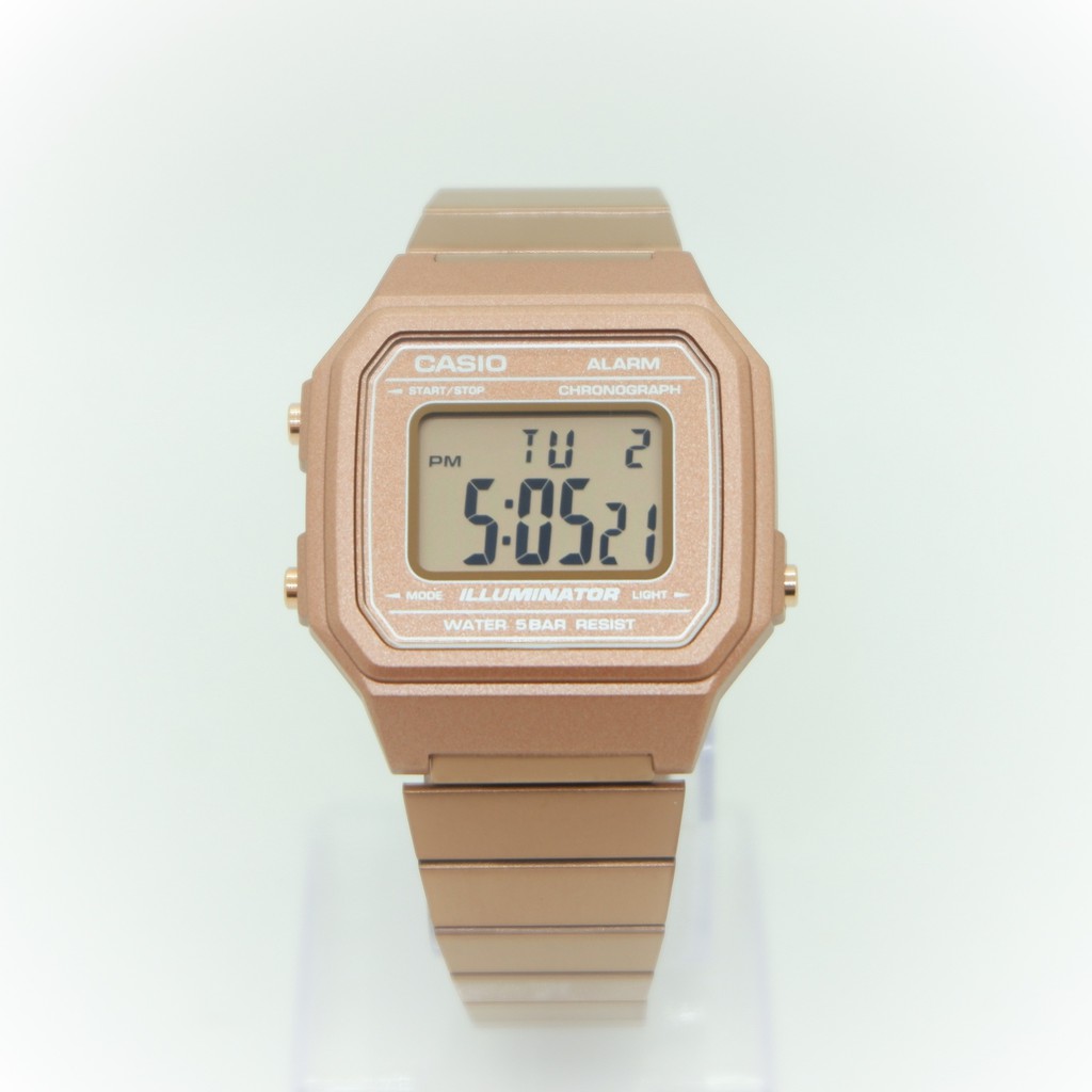 Đồng Hồ Casio B650WC-5ADF 🔥 𝓢𝓲ê𝓾 𝓗𝓸𝓽 🔥 - Điện Tử - Dây Kim Loại Mạ Vàng Hồng - Dành Cho Nữ - Giá 🌟sɪêᴜ ᴄʜấᴛ 🌟