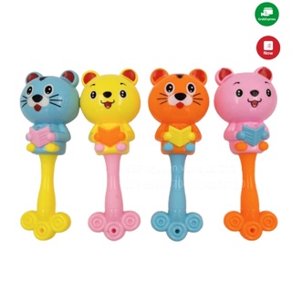 [Dễ thương- nhựa tốt] Đồ chơi lục lạc cầm tay hình thú ngẫu nhiên cho bé 3288-C11