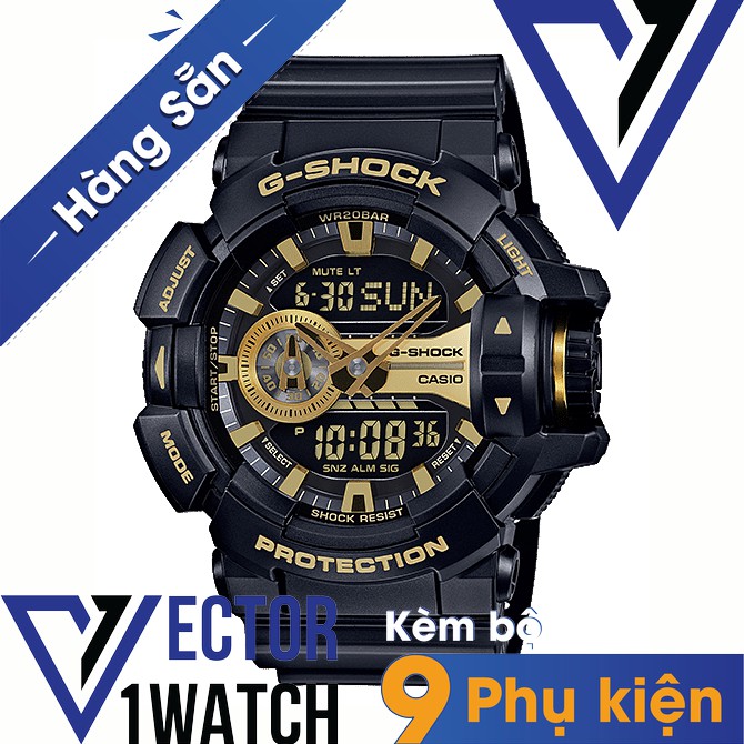 Đồng hồ thể thao nam nữ G-Shock GA-400GB-1A9 Full phụ kiện