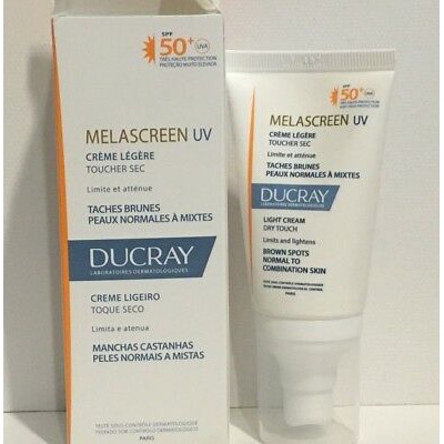 [CHÍNH HÃNG CÓ TEM] DUCRAY Melascreen UV Light Cream SPF50 40 mL - Kem chống nắng dành cho da dầu hỗn hợp ngừa lão hóa