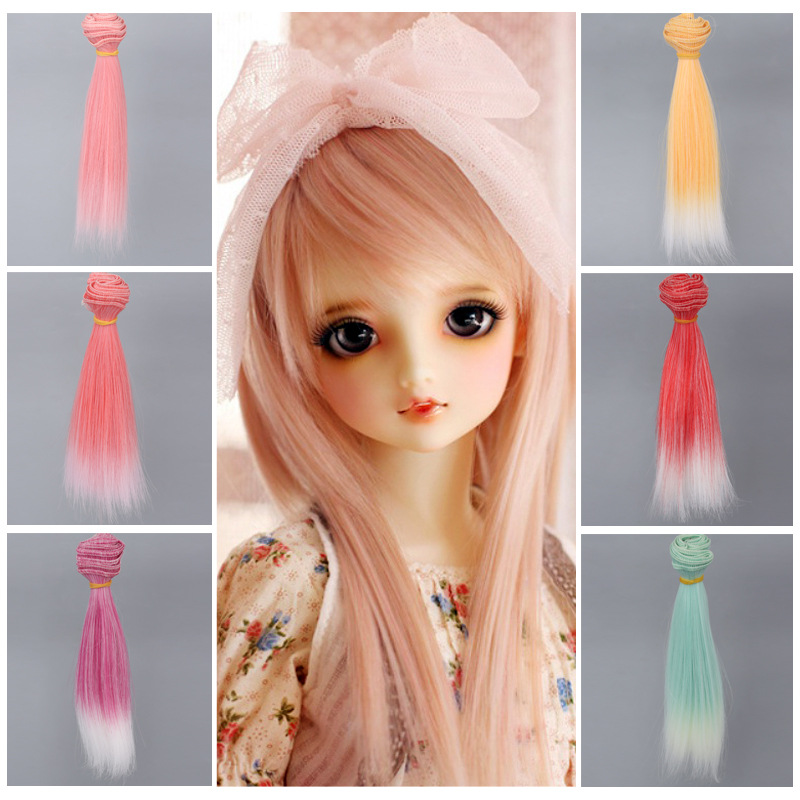 Tóc giả thẳng dài 15cm cho búp bê Blythe