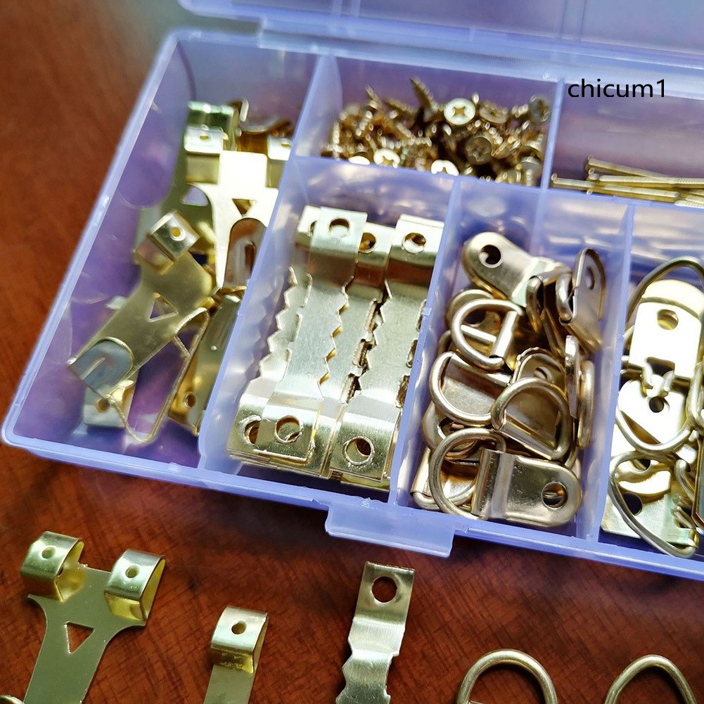 Set 180 Móc Treo Khung Ảnh Hình Răng Cưa Chữ D