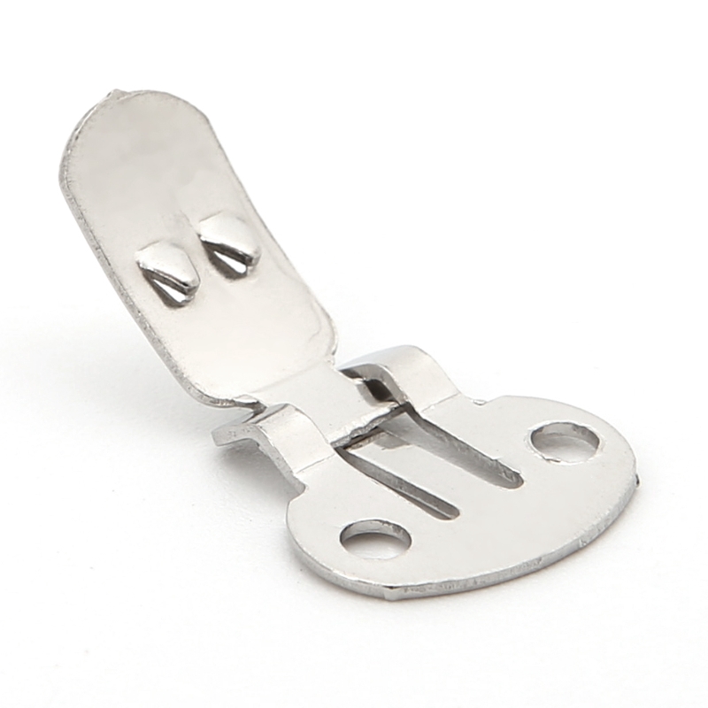 Bộ 10 kẹp bạc thép không gỉ cho phụ kiện trang trí giày DIY