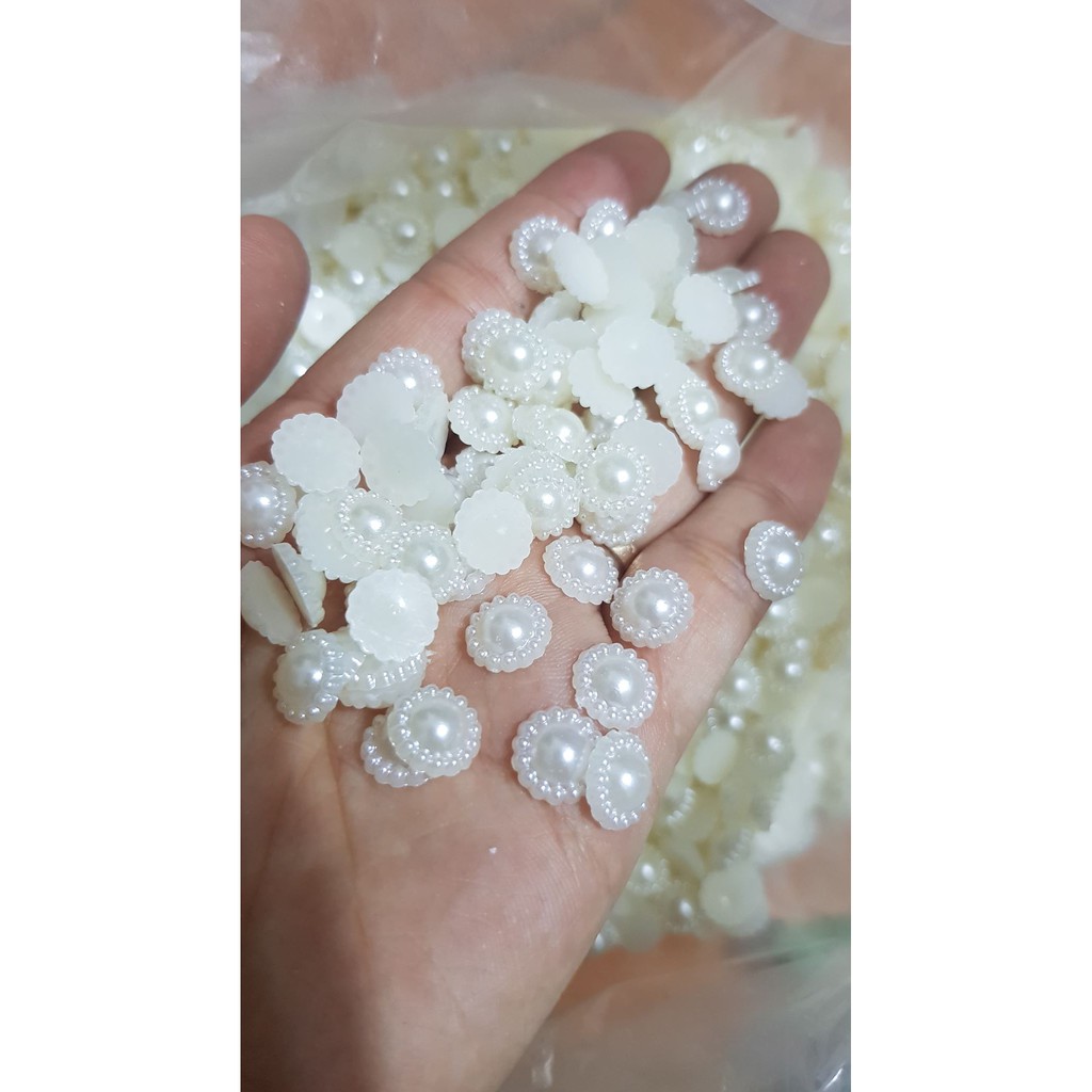 Hoa Nhựa - Size 12mm - Hoa đính trang trí