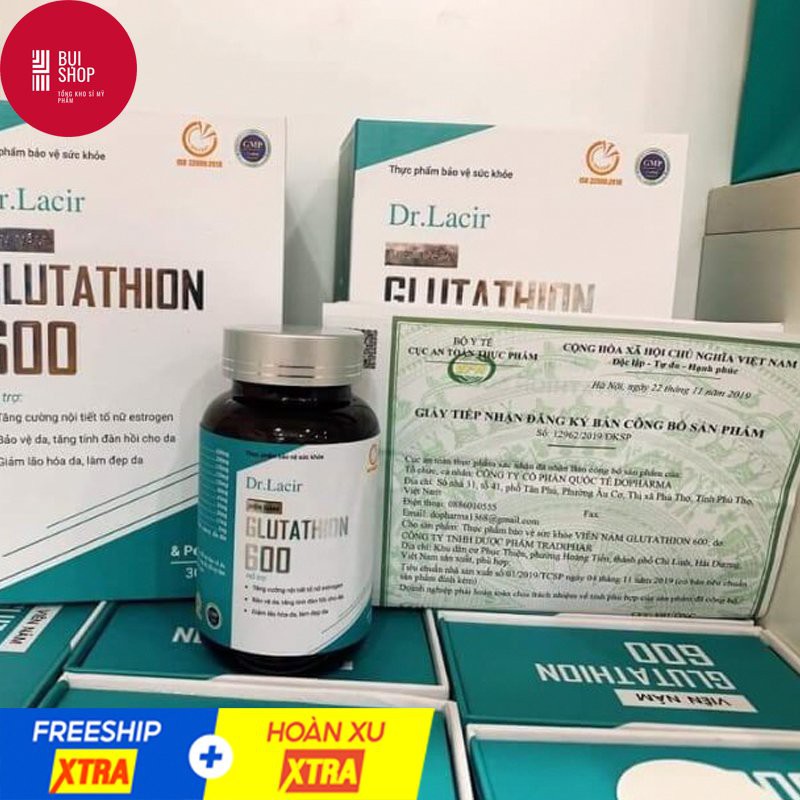 VIÊN UỐNG TRẮNG DA NGỪA NÁM GLUTATHIONE 600