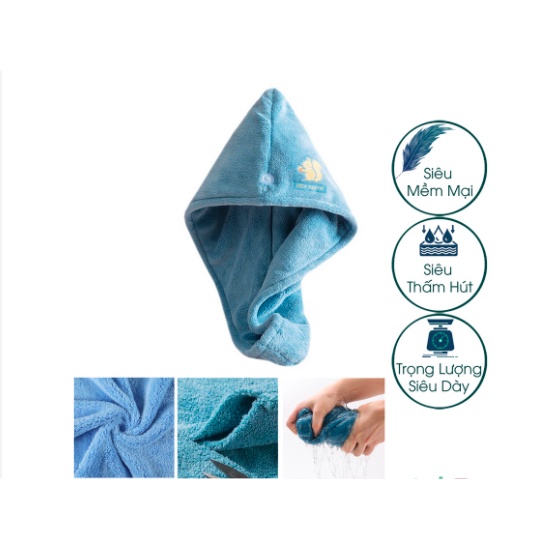 Khăn Cotton Quấn Tóc, Khăn Quấn Làm Khô Tóc DC27