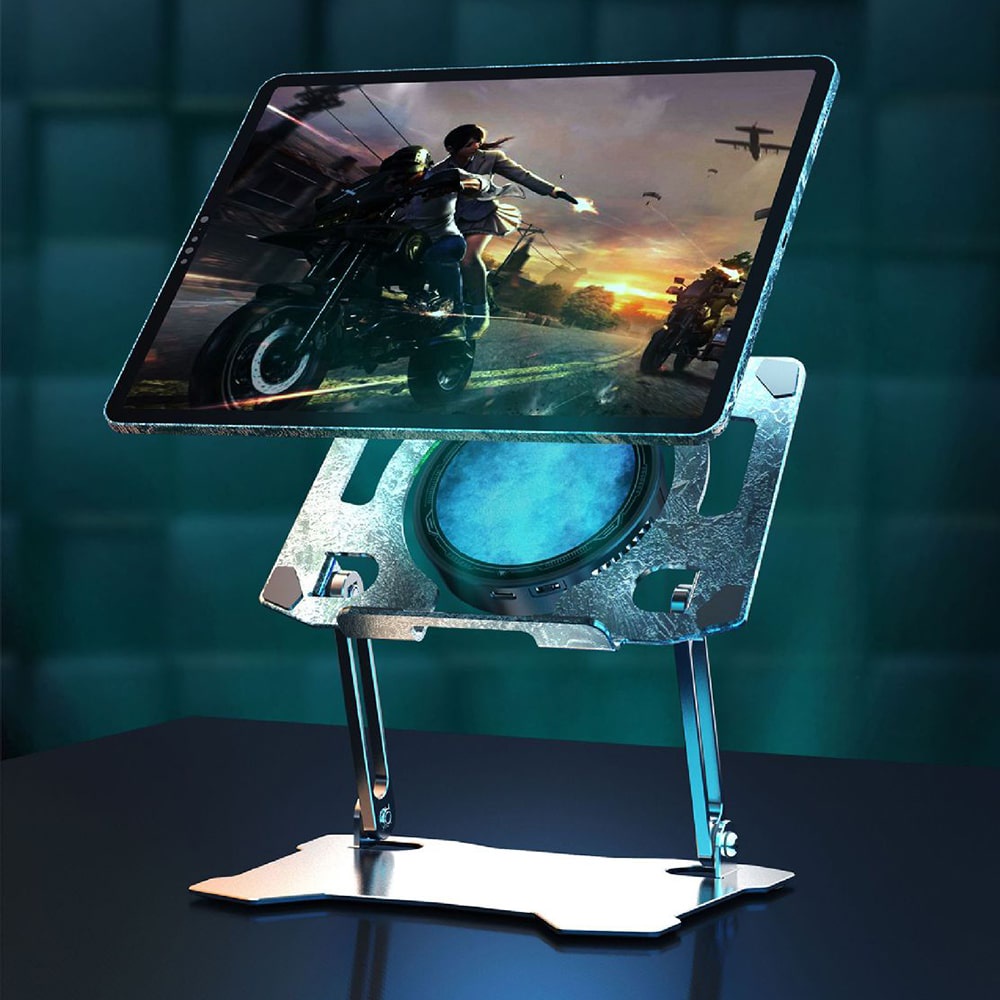 Giá đỡ quạt tản nhiệt máy tính bảng hỗ trợ ipad công nghệ sò lạnh siêu tản cỡ lớn X42 / Plextone EX3