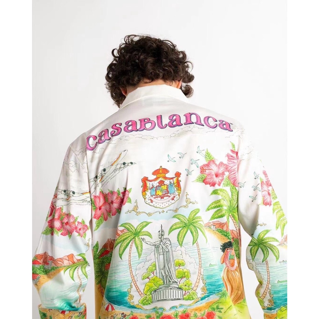 Áo sơ mi Casablanca floral print shirt ss21