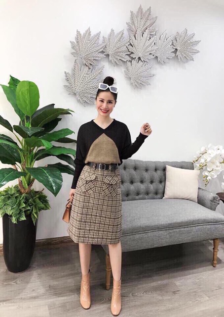 [Mã WA2425 giảm 25k đơn 200k] Chân váy dạ , dáng dài , kèm đai | BigBuy360 - bigbuy360.vn