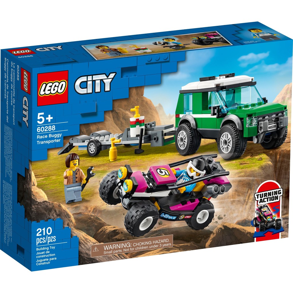 LEGO 60288 City - Xe Tải Vận Chuyển Mô Tô Địa Hình