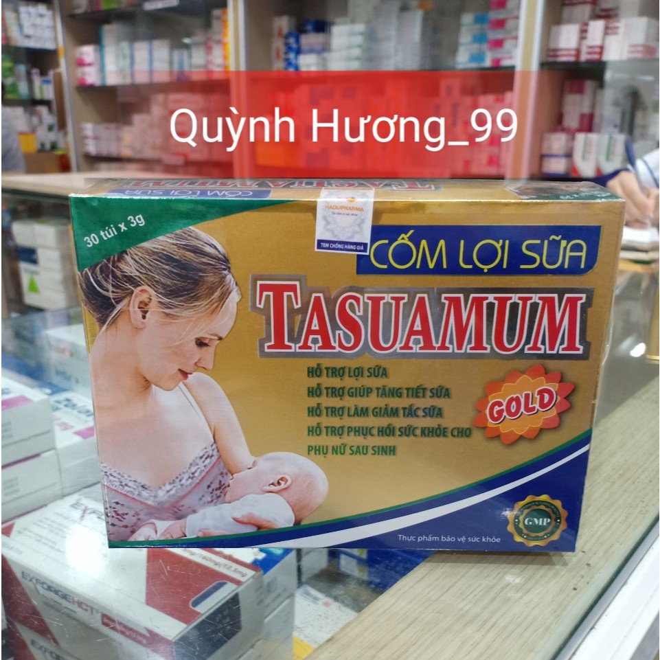 Cốm lợi sữa TASUAMUM GOLD hộp 36 túi hỗ trợ tăng tiết sữa