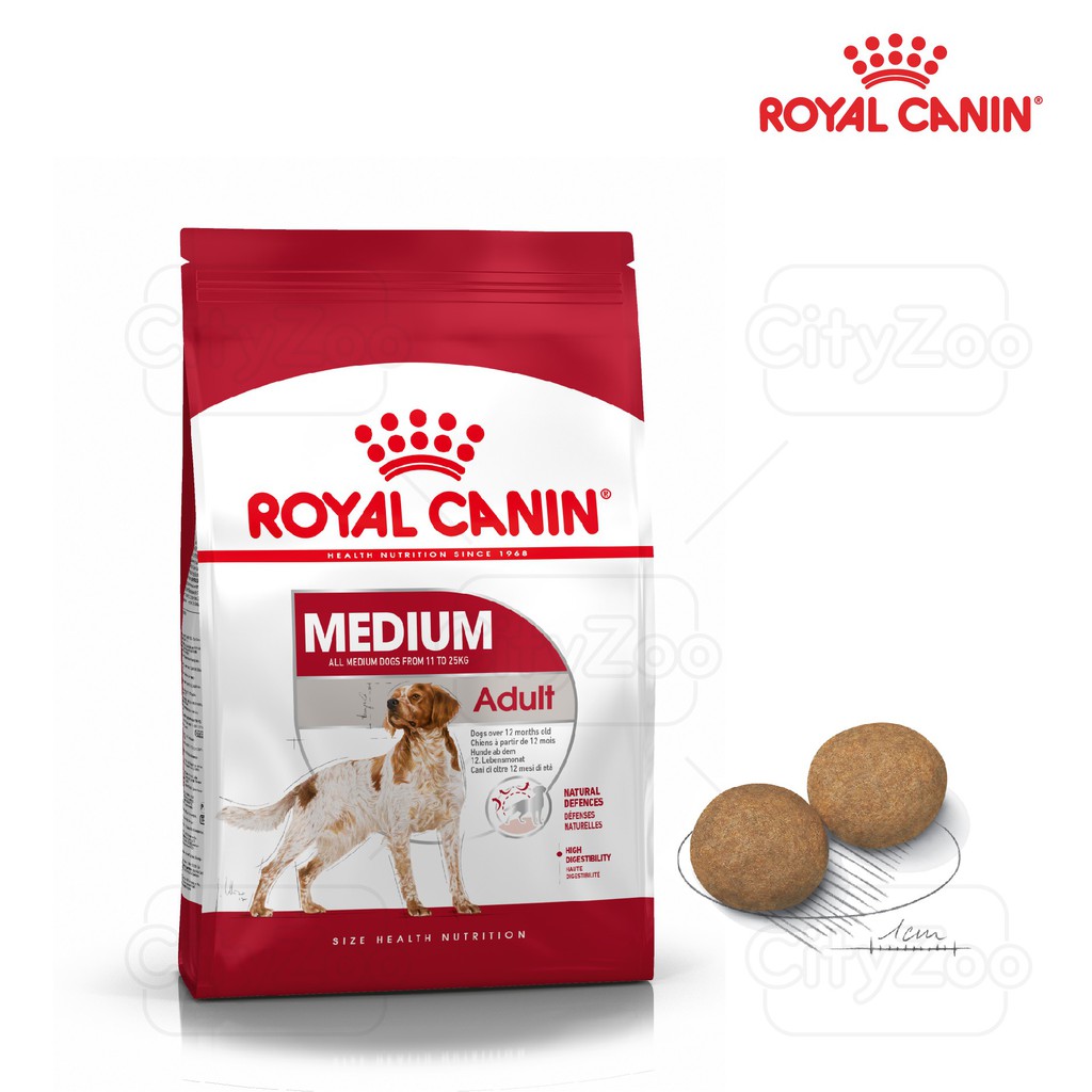 [Mã PET2405 giảm 10% đơn 250K] Thức ăn cho chó trưởng thành Royal Canin Medium Adult 1kg