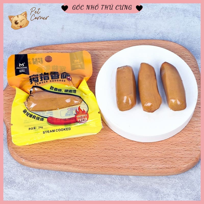 Xúc xích hấp Finger Sausage cho chó mèo 24g