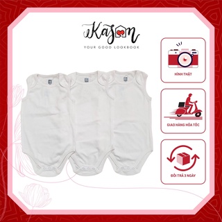 Set 3 áo bodychip 2 dây vnxk sát nách trắng