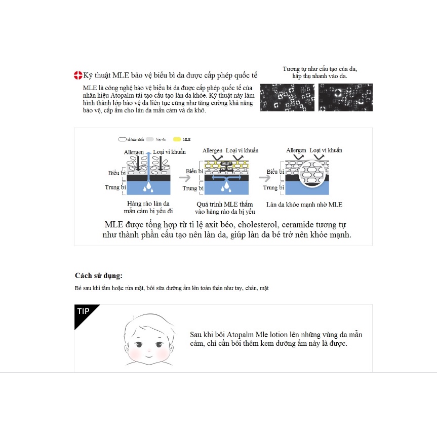Sữa Dưỡng Thể An Toàn Cho Bé ATOPALM MLE LOTION Dưỡng Ẩm Làm Dịu Da 200ml_Mỹ phẩm Hàn Quốc chính hãng