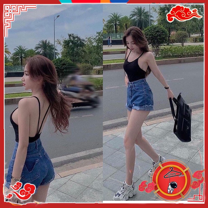 [ Jumpsuit ] HOT BODYSUIT 2 DÂY HỞ LƯNG tôn dáng