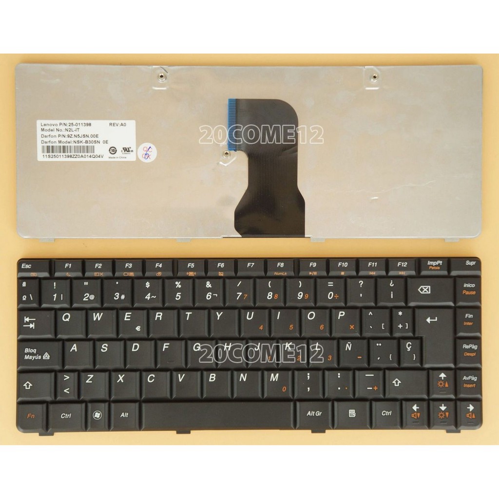 (KEYBOARD) BÀN PHÍM LAPTOP LENOVO G460 (US) dùng cho Ideapad G460 G465 G465A G460AL