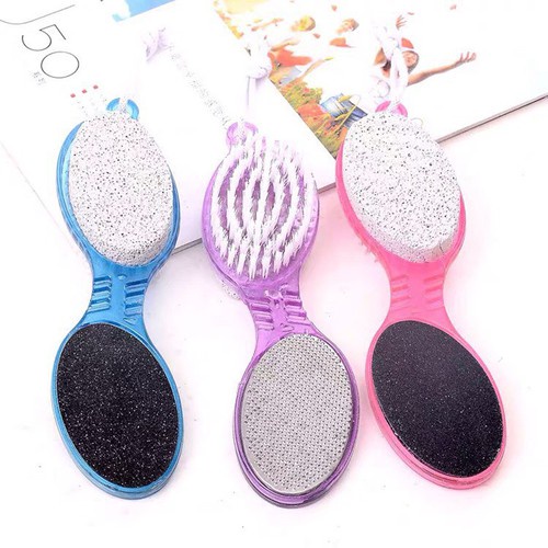 Chà gót chân 4 chức năng mài dũa móng chà gót chân có bàn chải tiện dụng tẩy tế bào chết chăm sóc chân