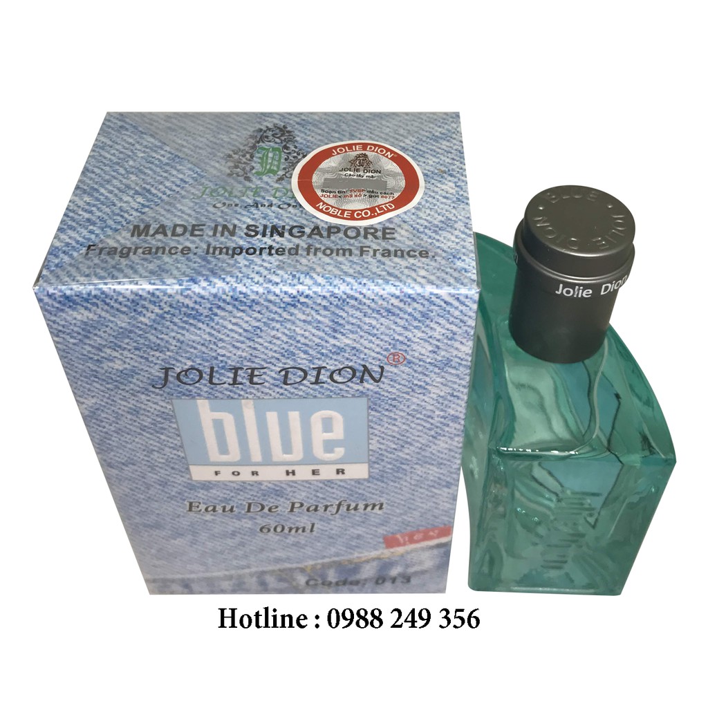 Nước Hoa Blue Nữ For Her Jolie Dion Eau De Parfum 60ml Singapore - Hàng Chính Hãng