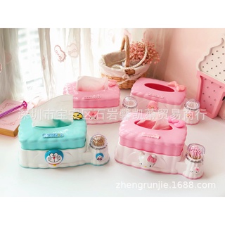 Hộp đựng khăn giấy Kitty có chỗ đựng tăm