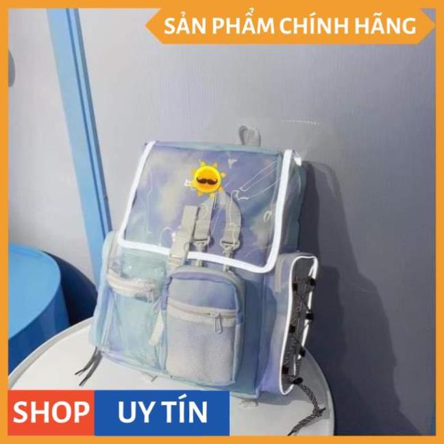 Balo Banawa tím loang Tie Dye See Thru Backpack (tặng full tag và giấy thơm) (Chuẩn cao cấp 1-1) vukita157