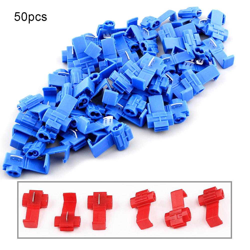 50PCS/bag  Lock Wire Electrical Cable Connectors Quick Splice Terminals Crimp terminals quick connector