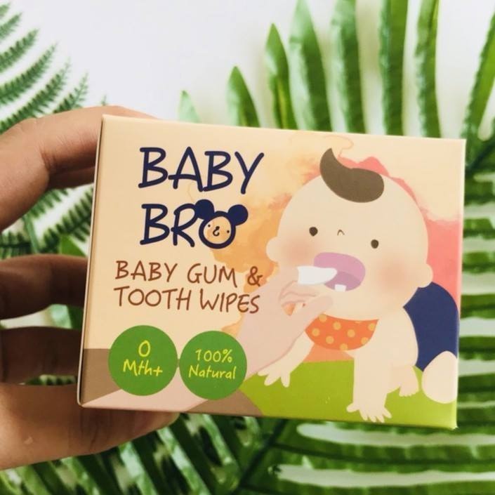 Gạc Rơ lưỡi Baby Bro Vệ Sinh Răng Miệng Cho Bé