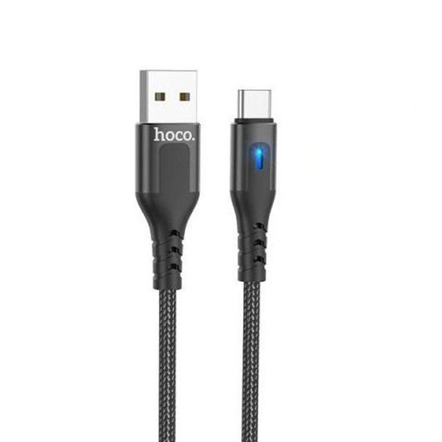 Cáp sạc nhanh 3A Hoco DU08 PLus Type-C vải dù siêu bền chống đứt dài 2M cho Android