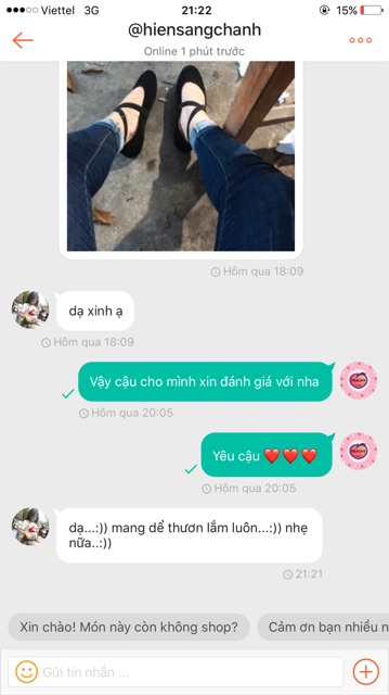 Giày búp bê có quai đan chéo