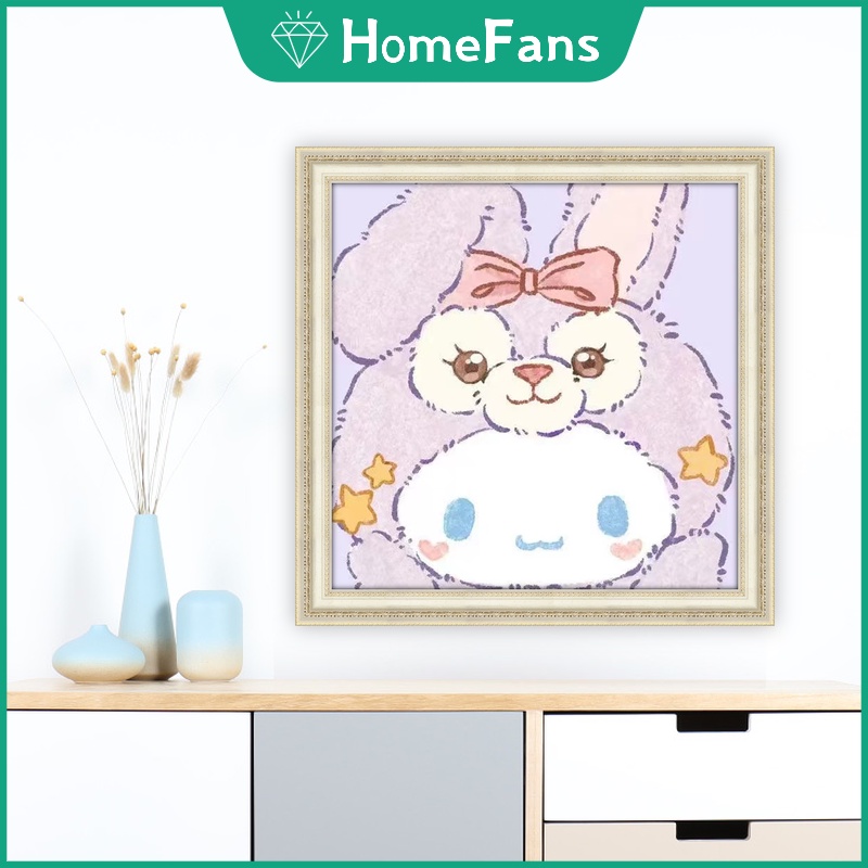 DISNEY Bộ Tranh Đính Đá 5D Tự Làm Trang Trí Nhà Cửa 40x40cm / 50x50cm