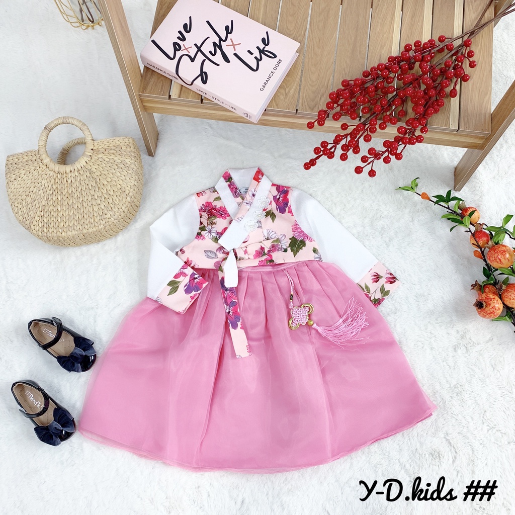 (8-20kg)Set HANBOK style Hàn cho bé gái hàng cao cấp (ảnh clip thật)