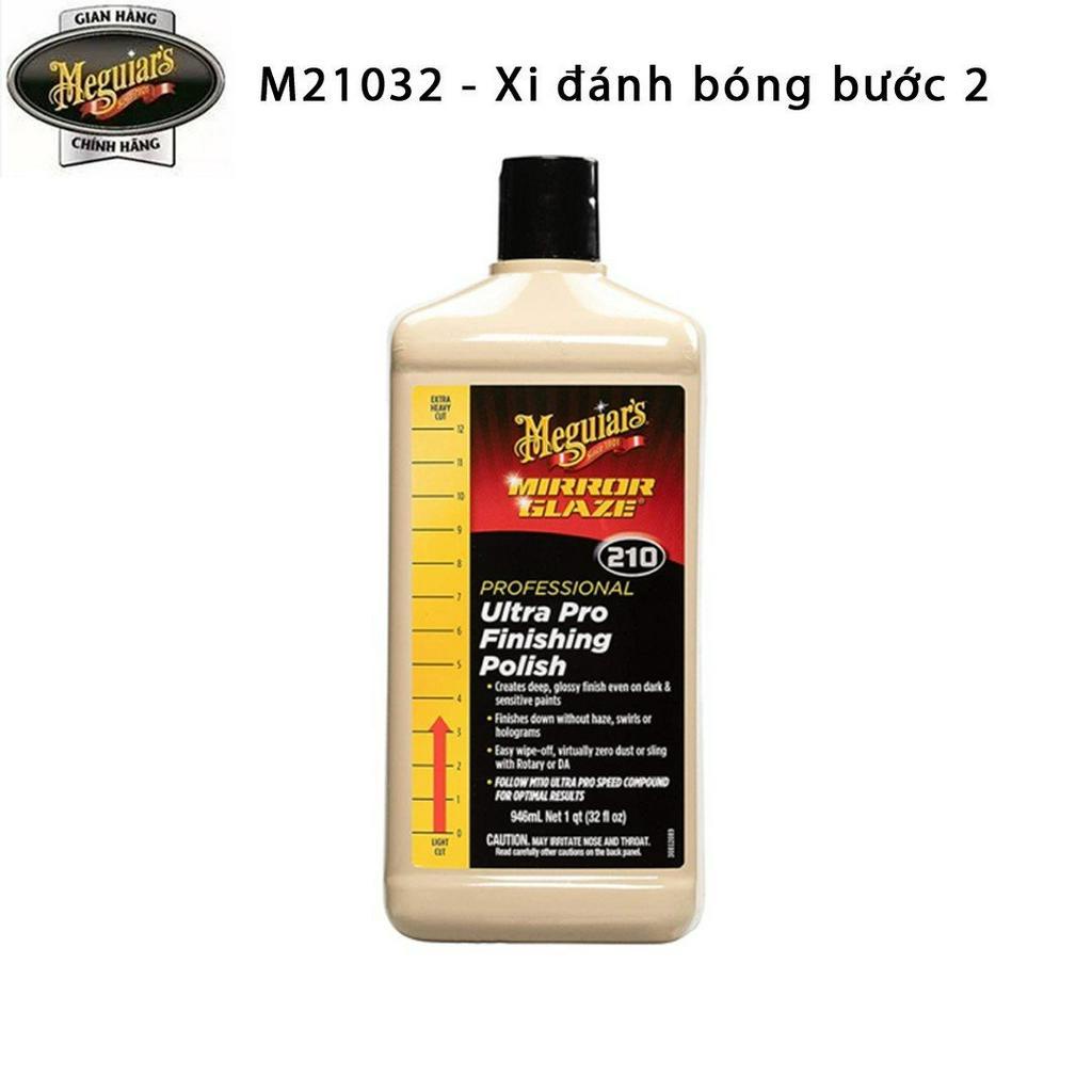 Meguiar's Xi đánh bóng bước 2, dòng Ultra cao cấp - Mirror Glaze Ultra Pro Finishing Polish, M21032, 32 oz