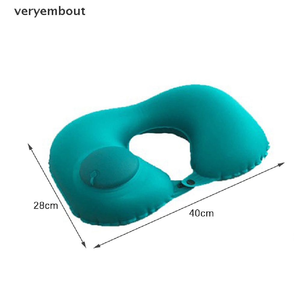 Gối Bơm Hơi Hình Chữ U Tiện Dụng Khi Đi Du Lịch