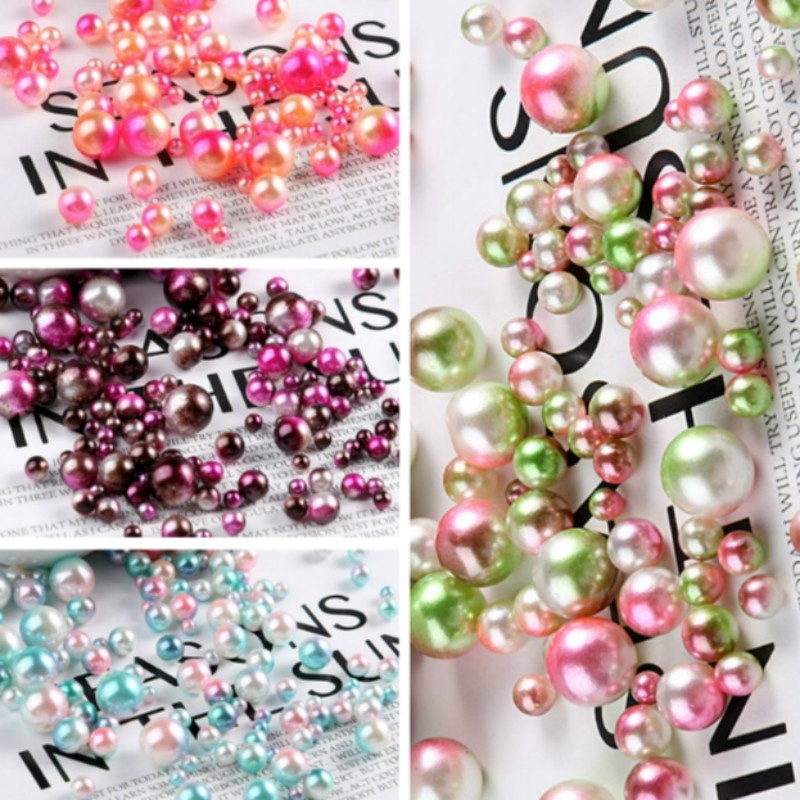 Set 200 Hạt Ngọc Trai 3-8mm Làm Đồ Trang Sức