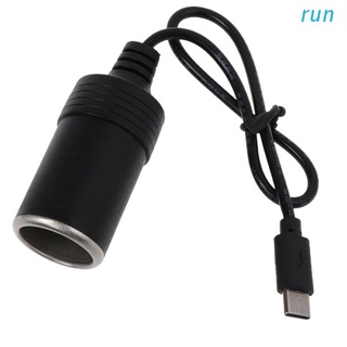 Dây Cáp Chuyển Đổi Tẩu Sạc USB C Sang Bật Lửa 12V 3A 36W PD USBC Dành Cho Ô Tô