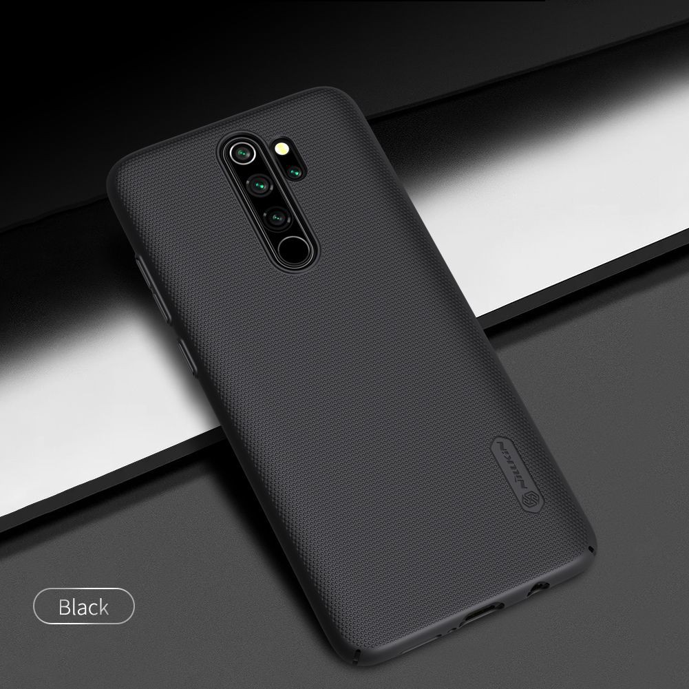 Xiaomi Redmi Note 8 Pro - Ốp lưng Nillkin nhựa cứng lưng sần chống bám mồ hôi, bụi bẩn, bảo vệ Camera và chống sốc